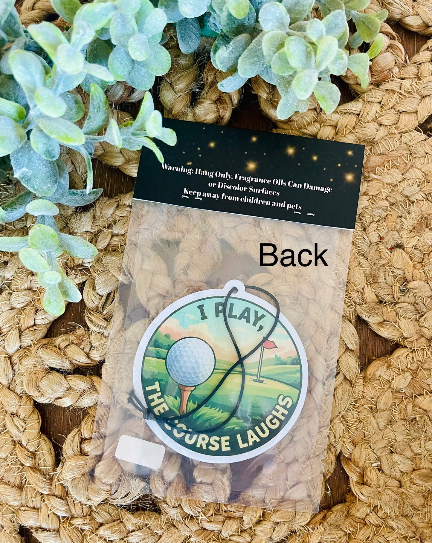 Golf, I Play The Course Laughs Air Freshener