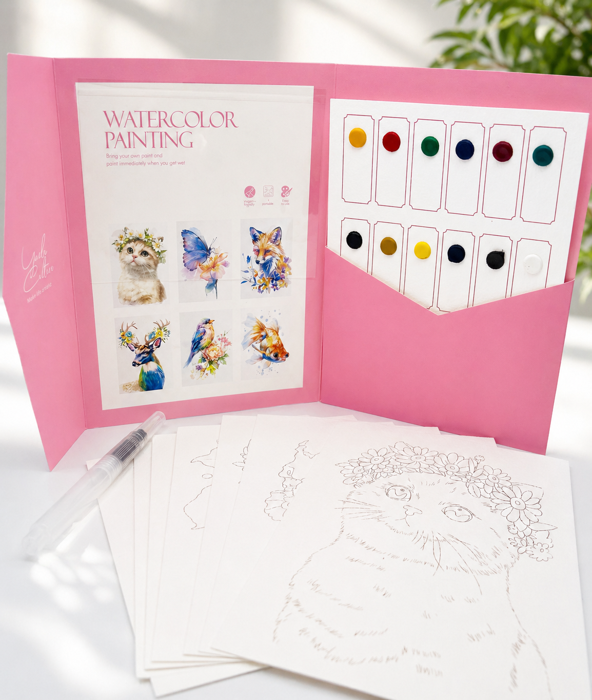 Watercolor Painting Kit- All In One Creative Set