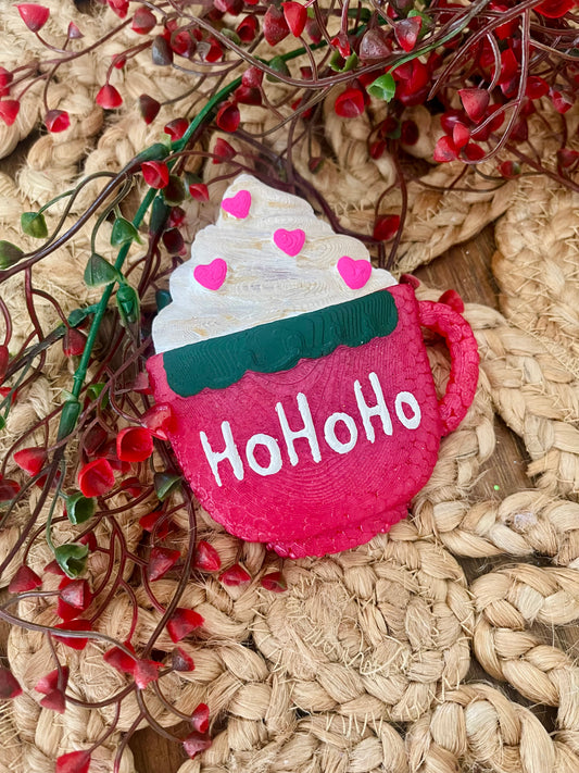 Ho Ho Ho Holiday Mug Car Freshie