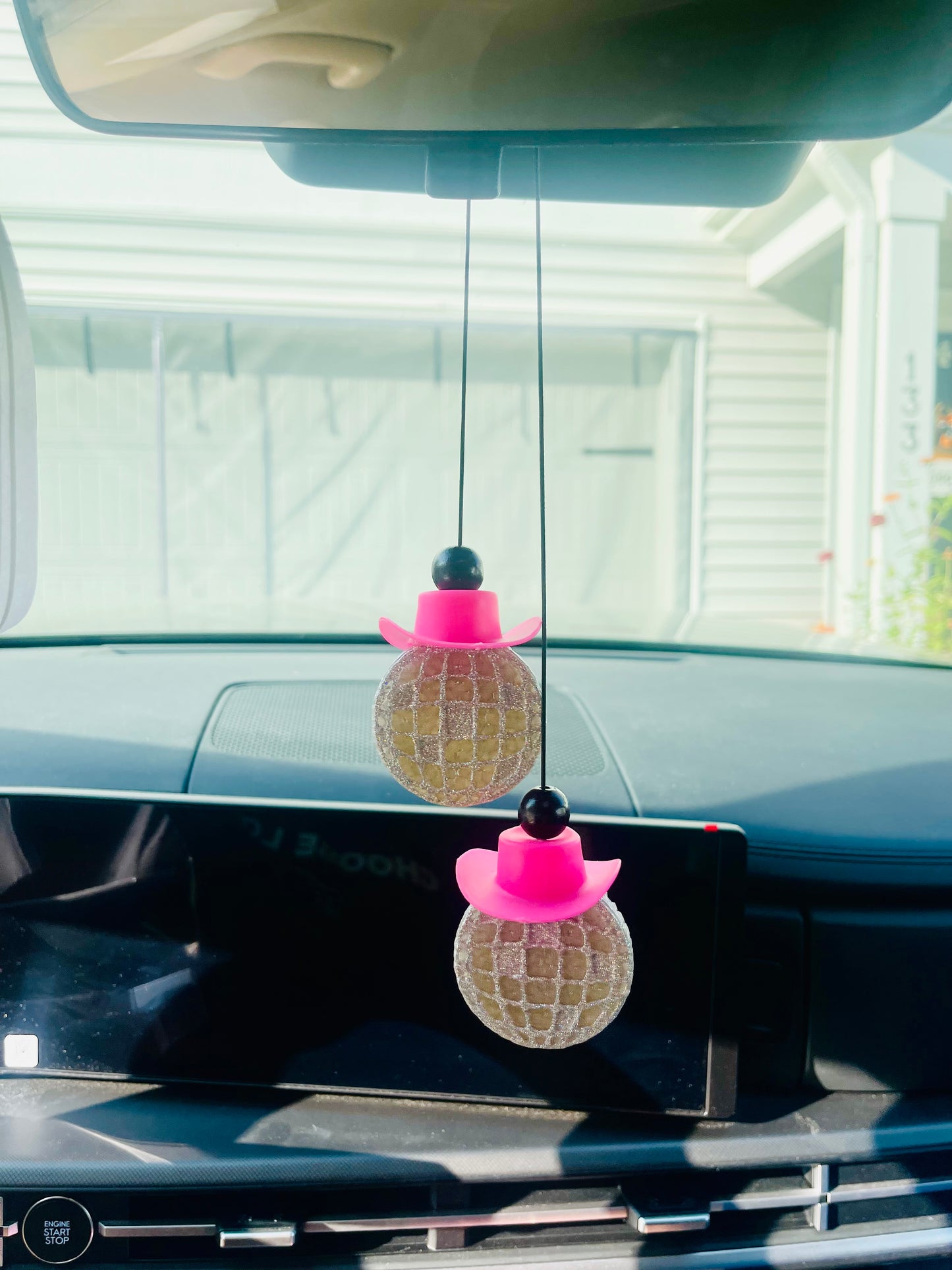 Disco Cowgirl Dangle Car Freshie