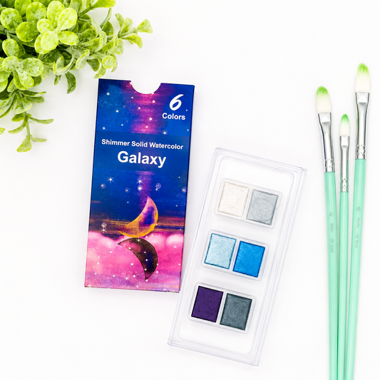 Shimmer Watercolor Paint Palette Sets
