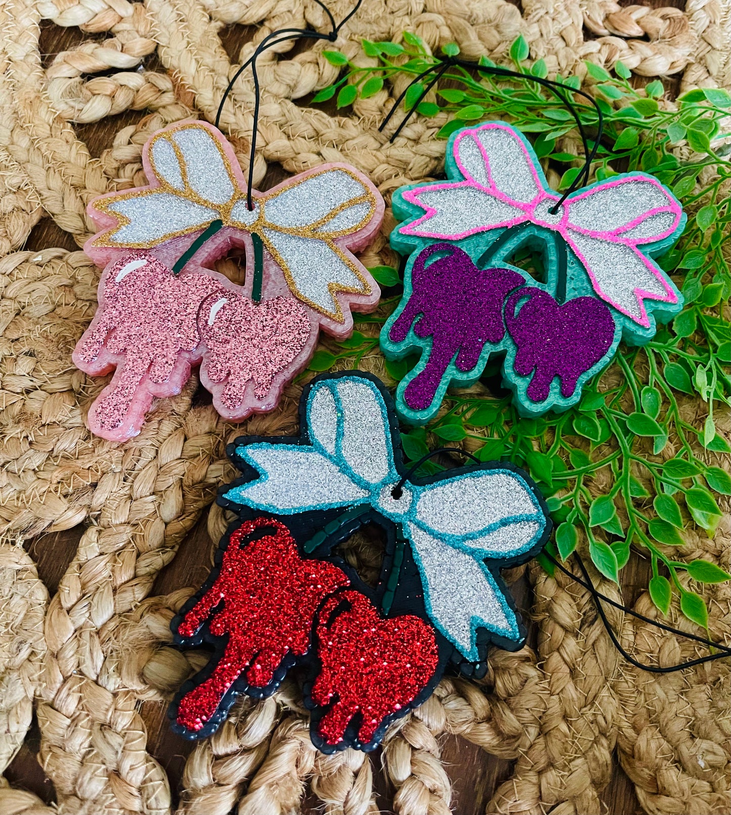 Heart Drip Cherries Car Freshie
