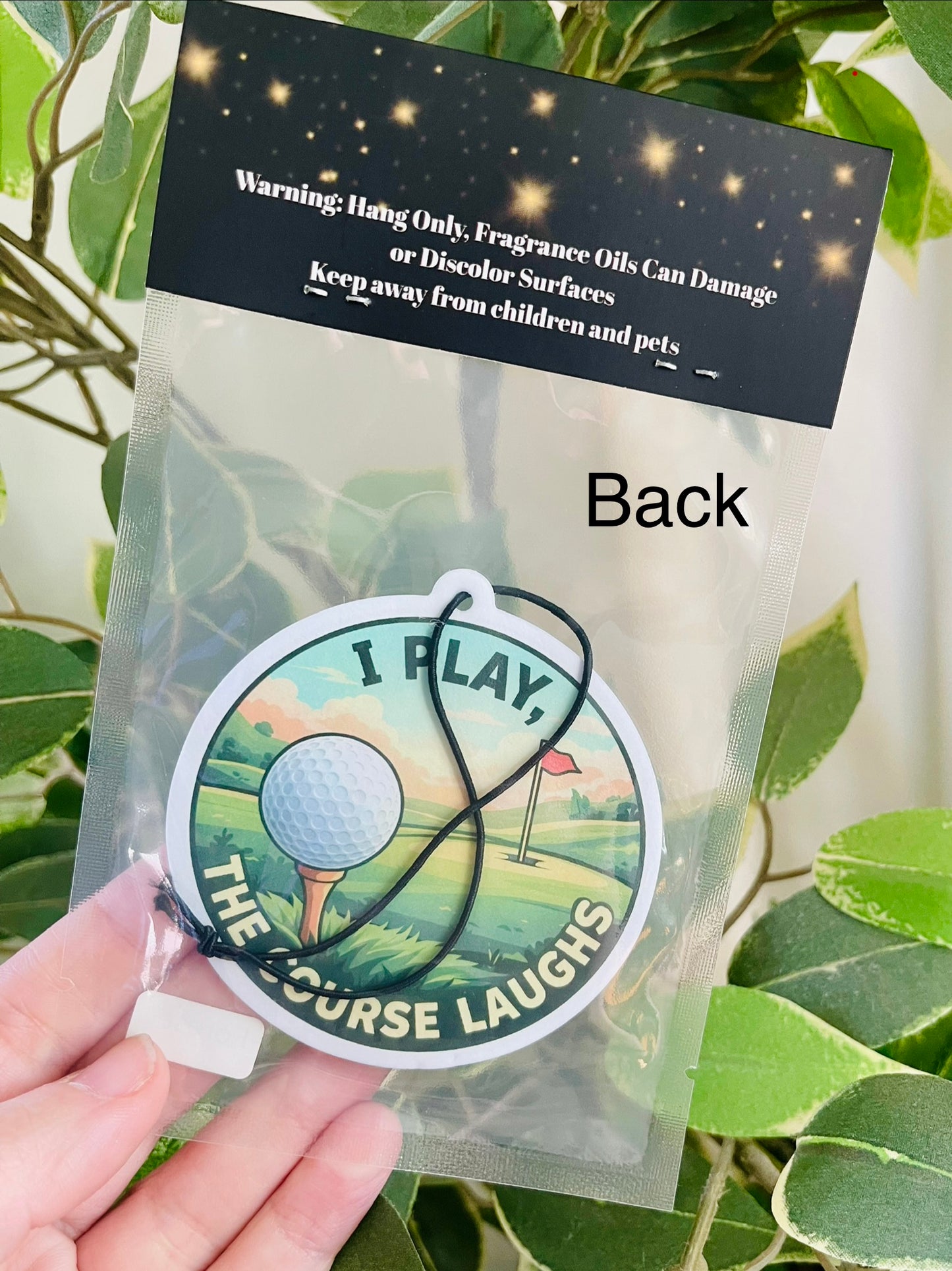 Golf, I Play The Course Laughs Air Freshener