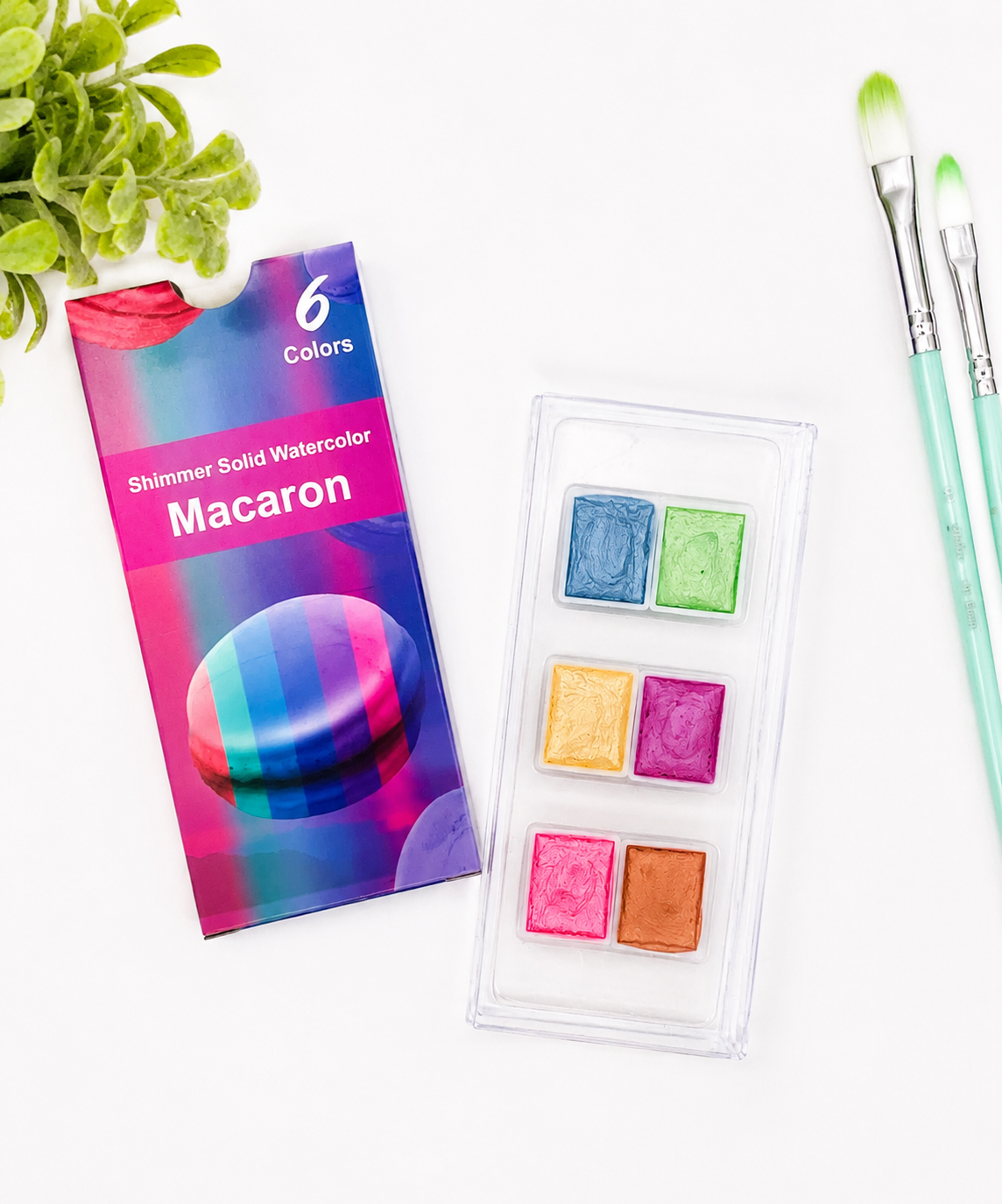 Shimmer Watercolor Paint Palette Sets