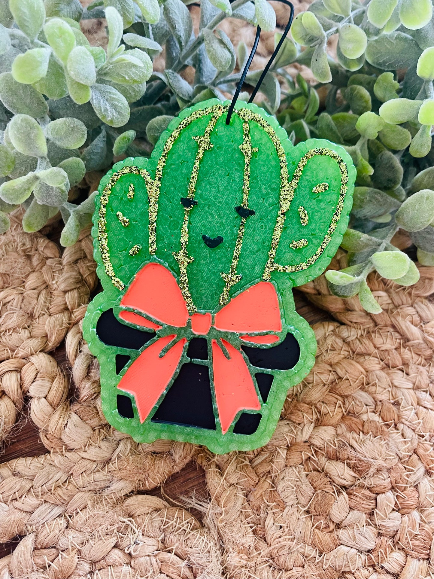 Happy Cactus Car Freshie