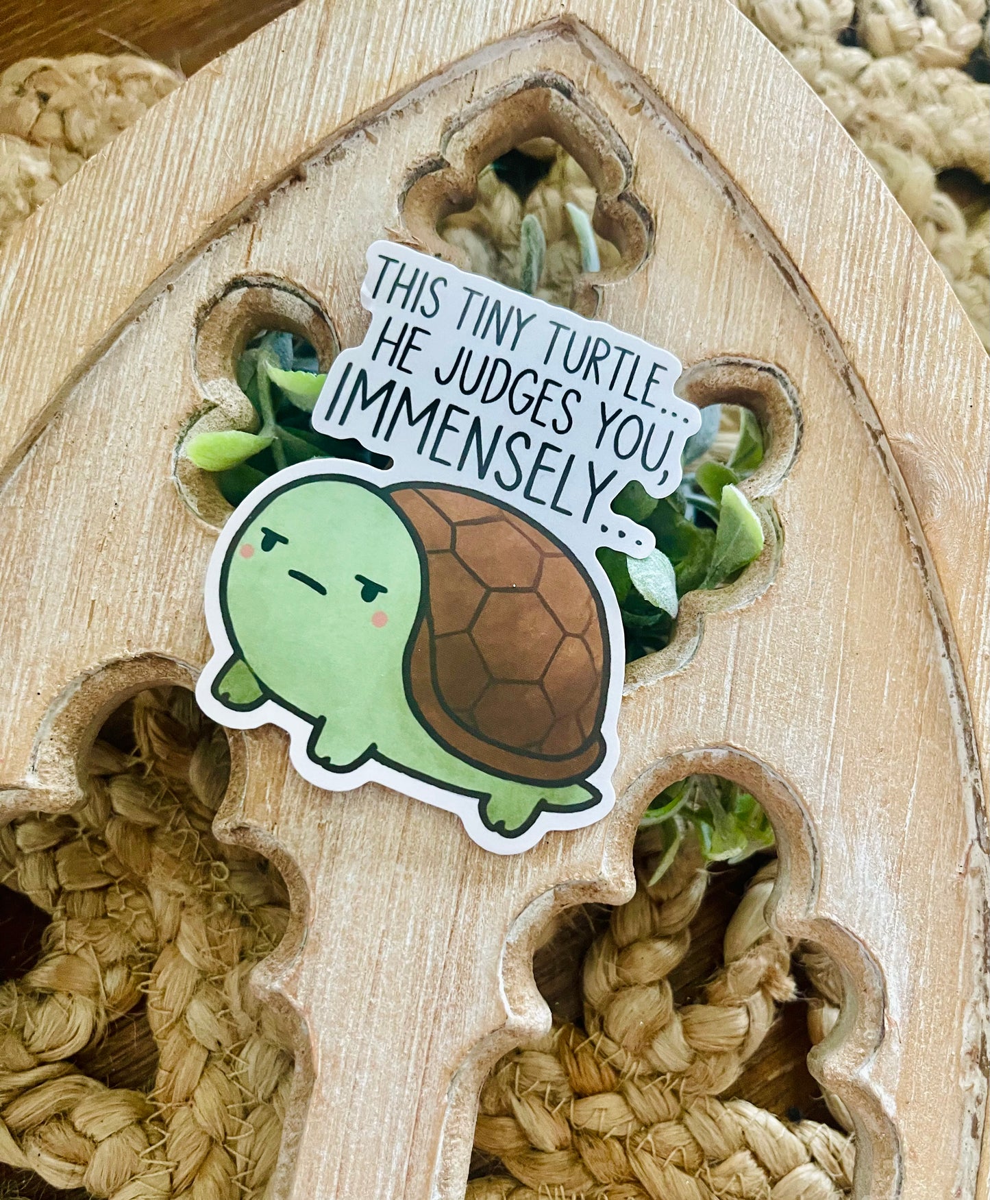 This Tiny Turtle Vinyl Sticker