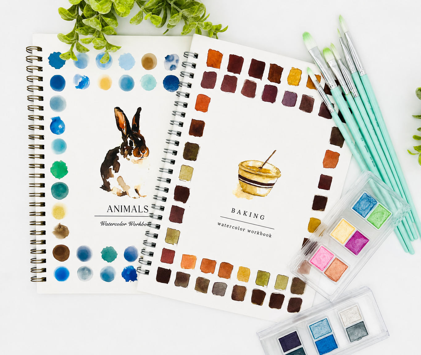 Shimmer Watercolor Paint Palette Sets