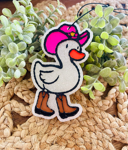 Cowboy Goose Car Freshie