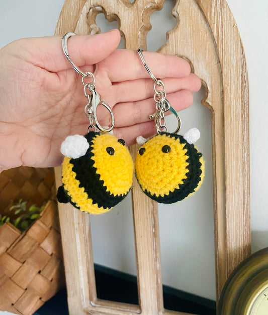 Bumblebee Crochet Keychain