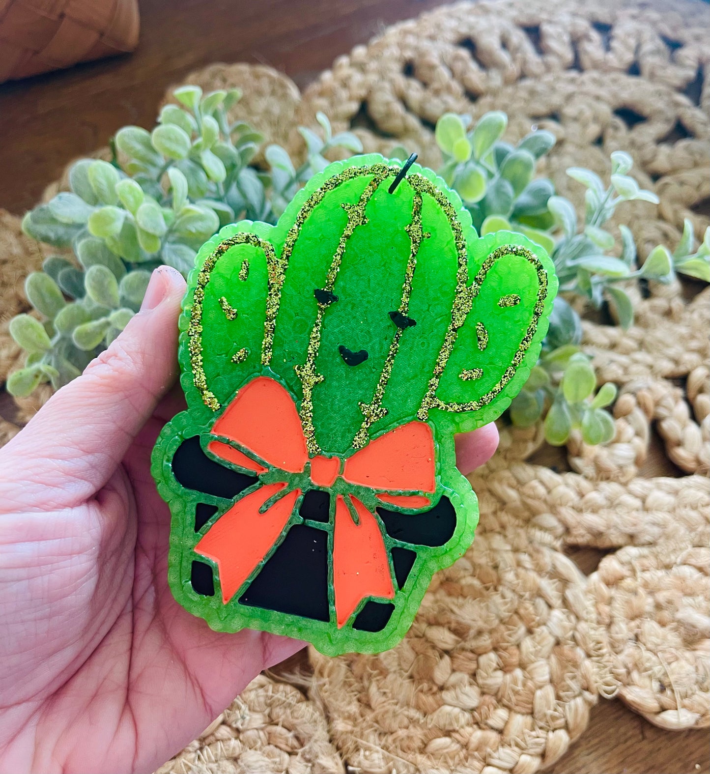 Happy Cactus Car Freshie