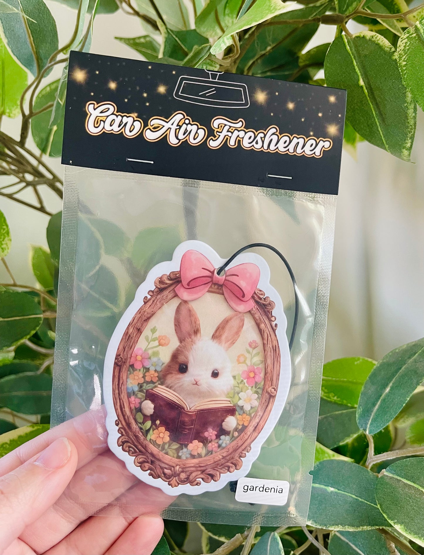 Vintage Bunny Frame Air Freshener
