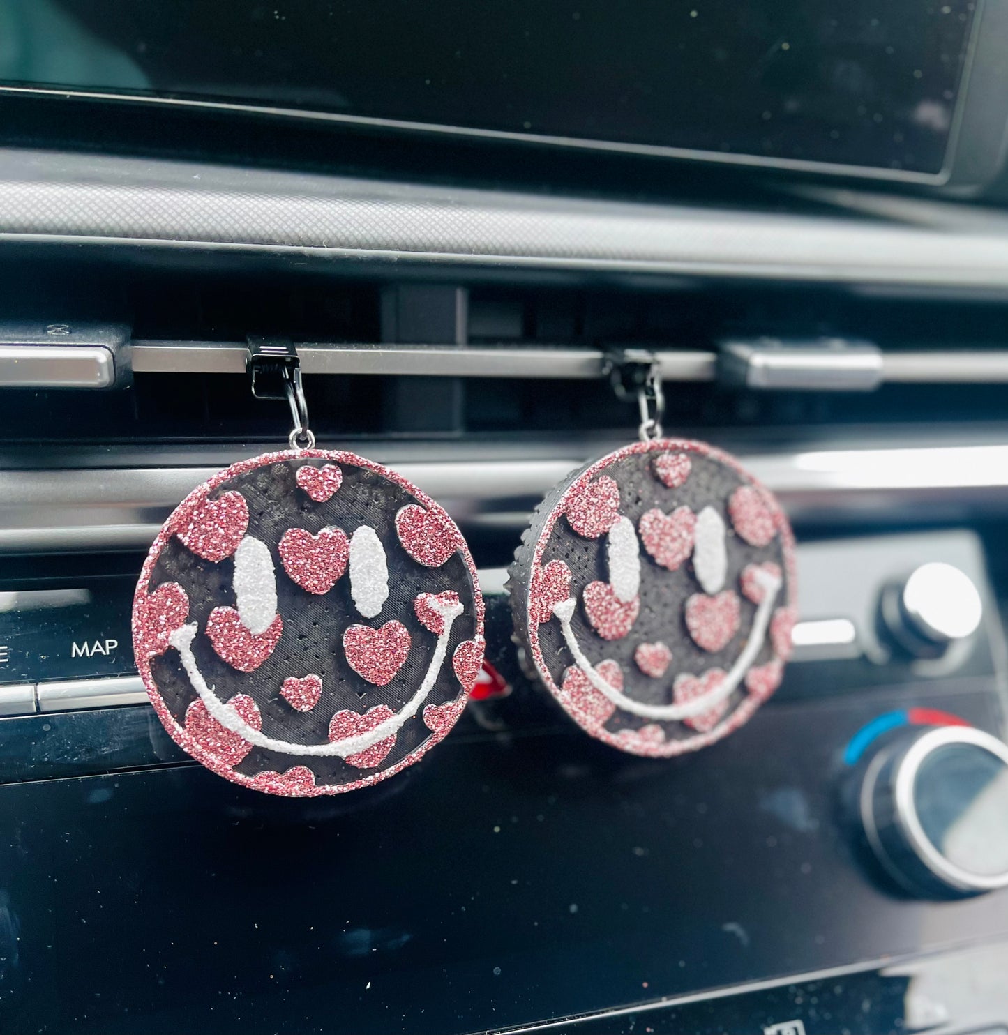 Heart Face Vent Car Freshie Set of 2