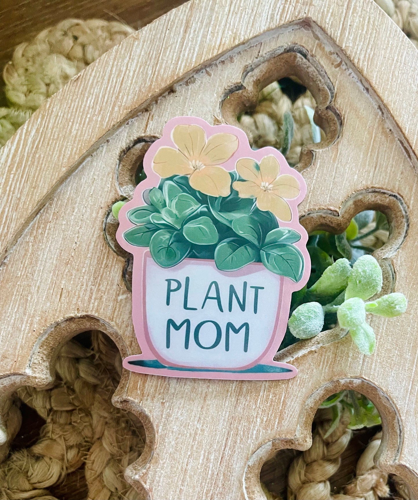 Plant Mom Vinyl Sticker