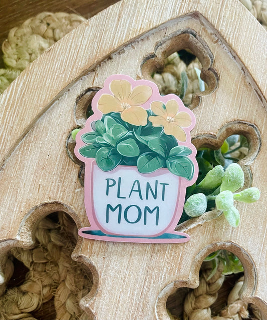 Plant Mom Vinyl Sticker