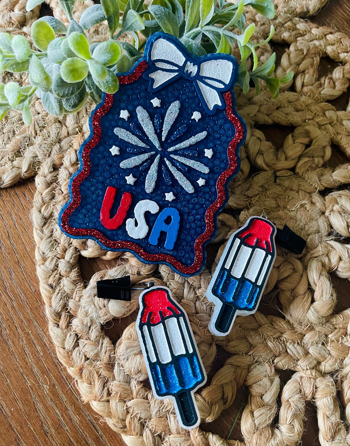 USA Firework Car Freshie