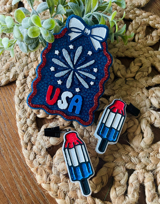 USA Firework Car Freshie