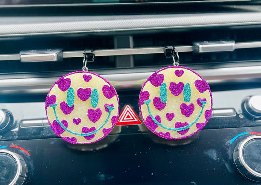 Heart Face Vent Car Freshie Set of 2