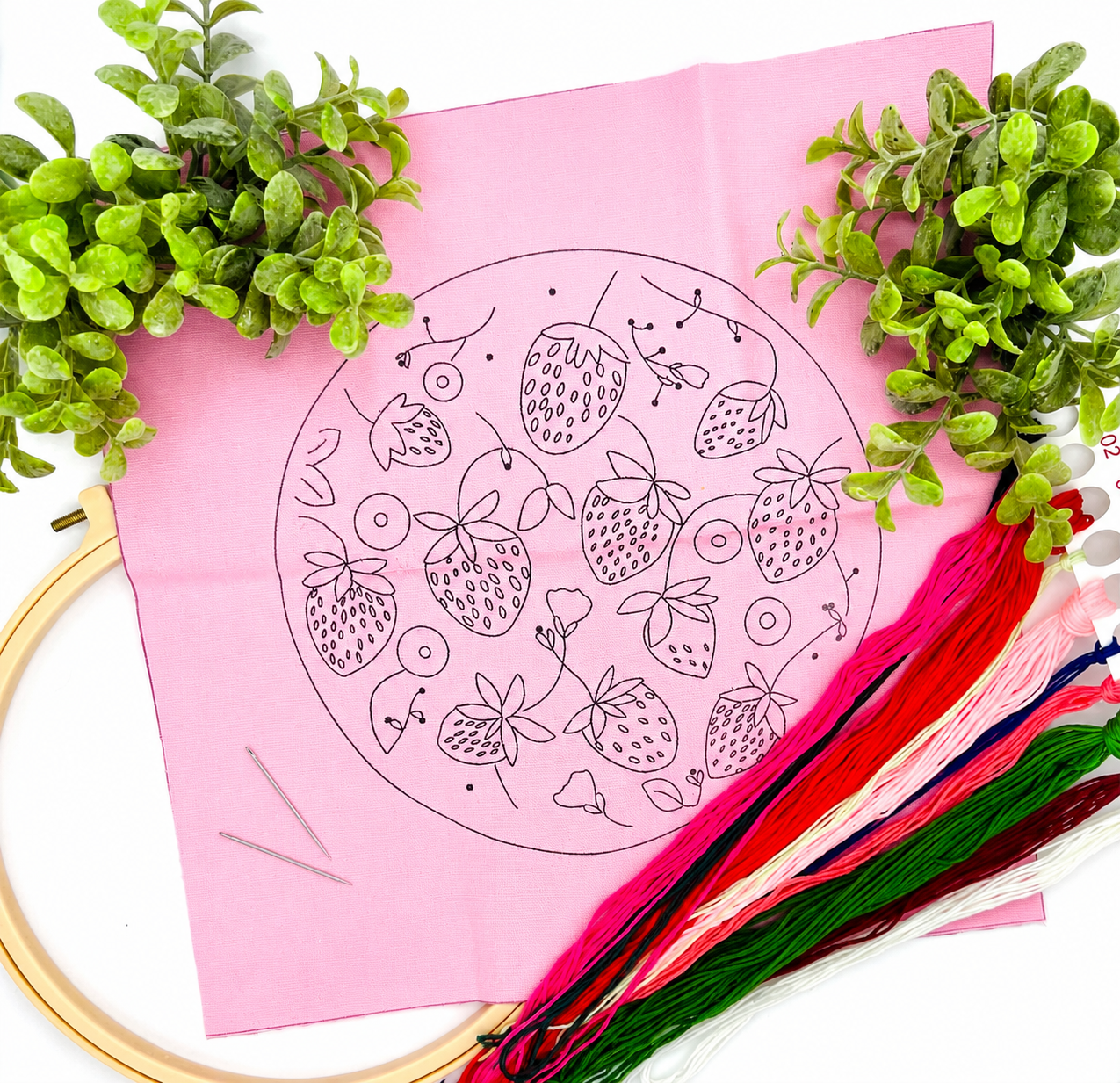 Strawberry Embroidery Kit