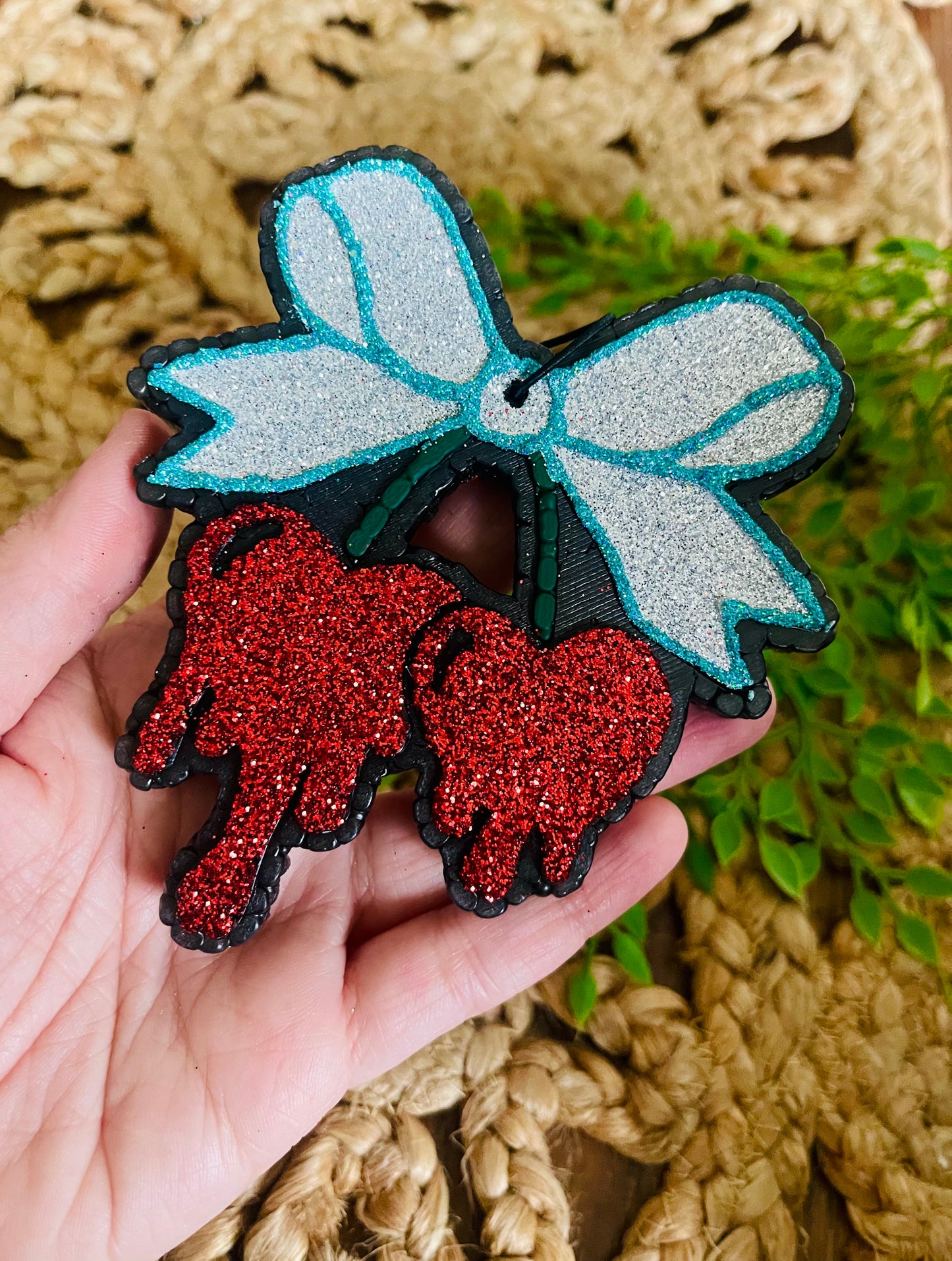 Heart Drip Cherries Car Freshie