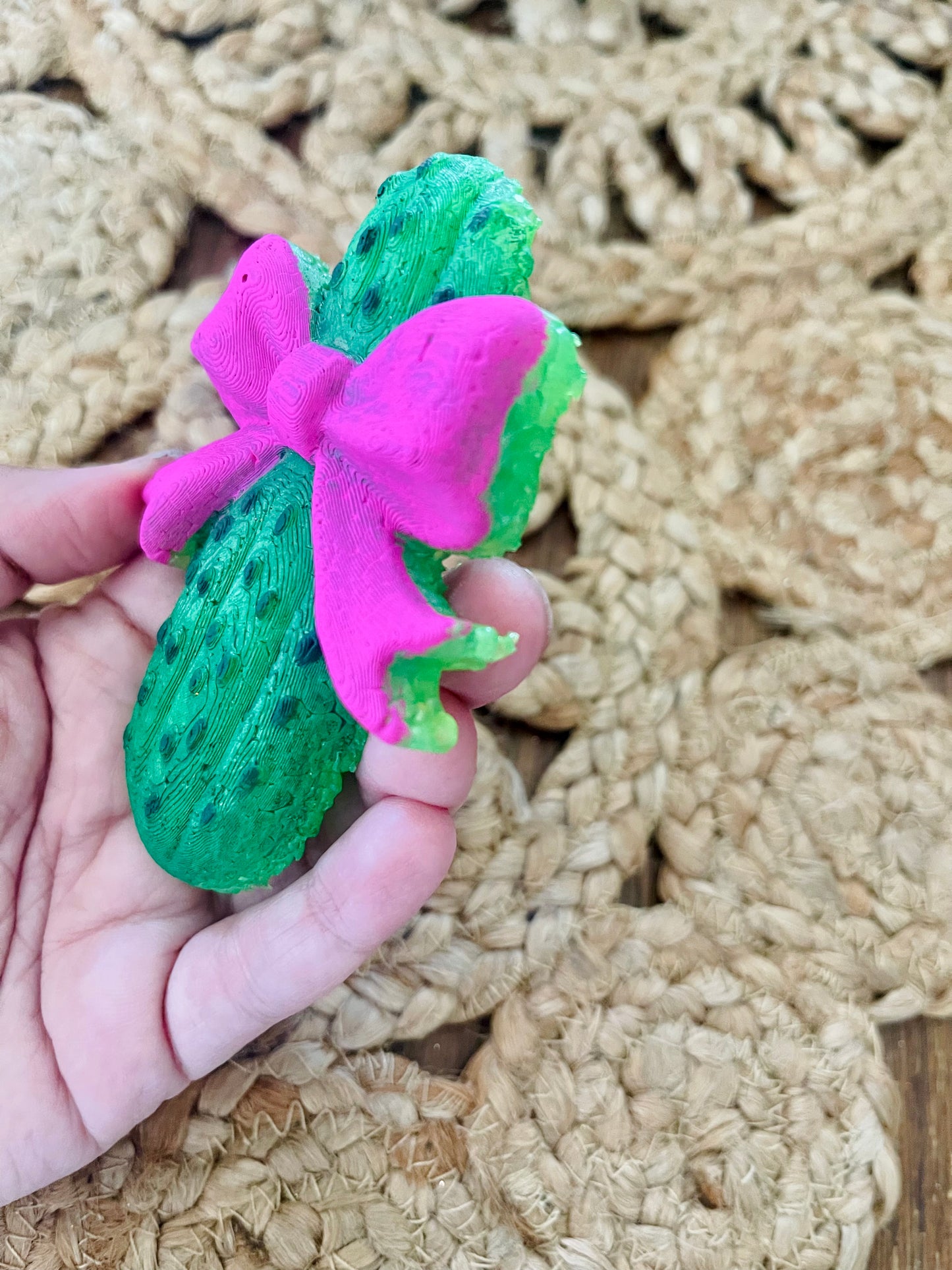 Pickle with Bow 3D Car Freshie