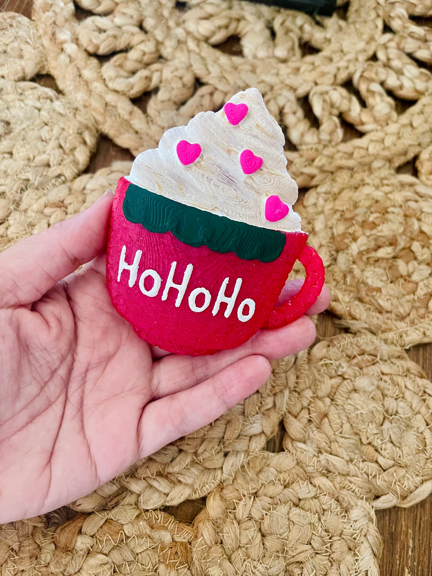 Ho Ho Ho Holiday Mug Car Freshie