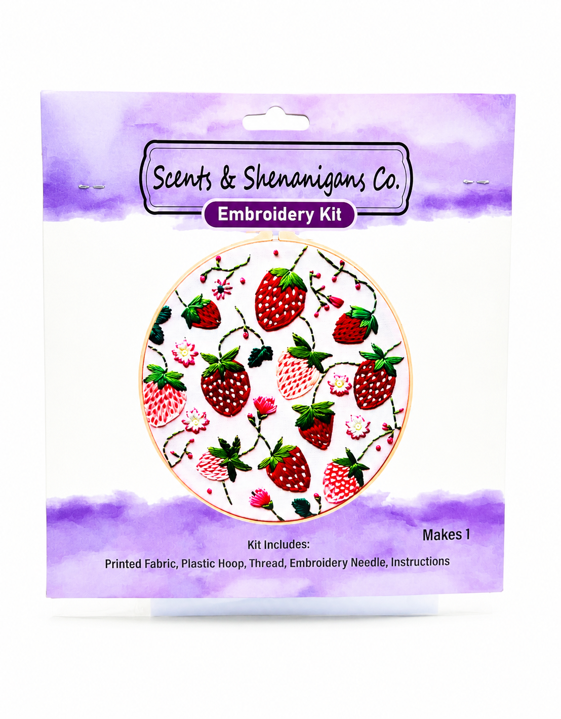 Strawberry Embroidery Kit