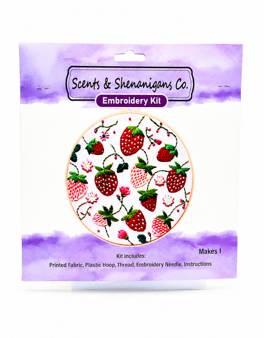 Strawberry Embroidery Kit