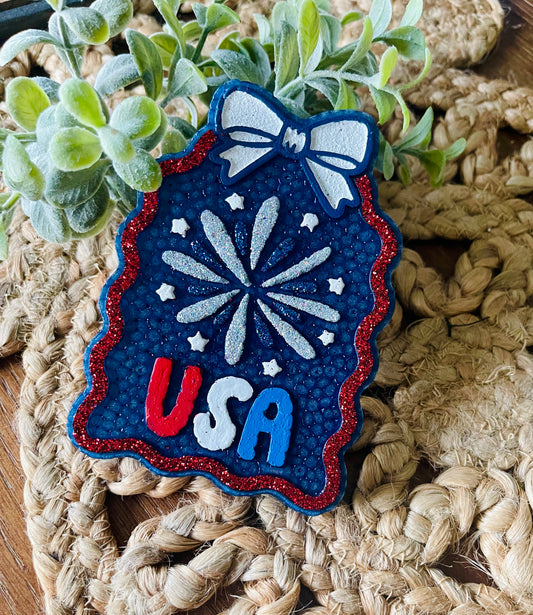 USA Firework Car Freshie
