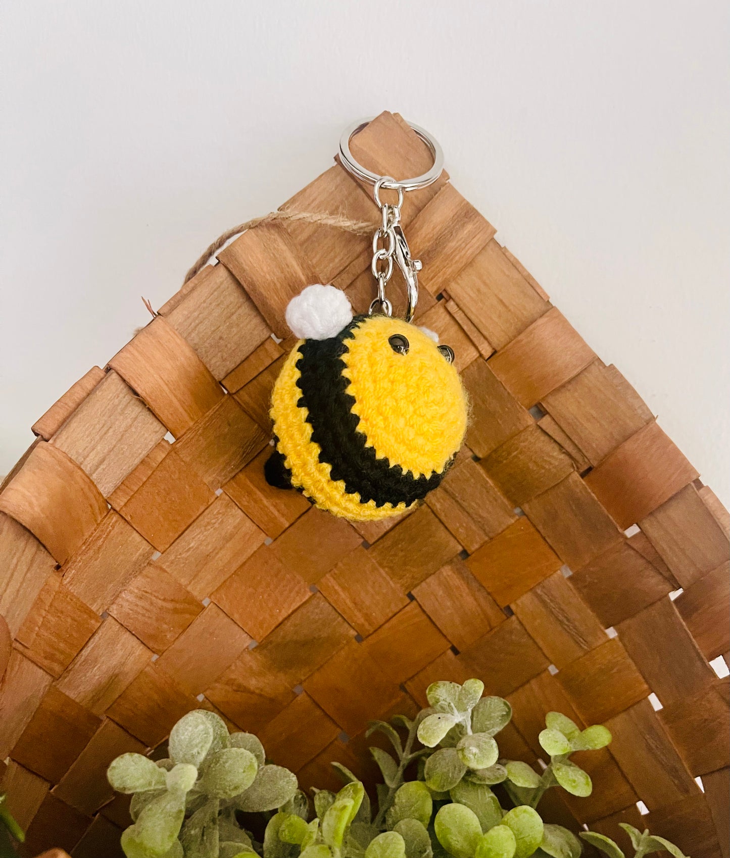 Bumblebee Crochet Keychain