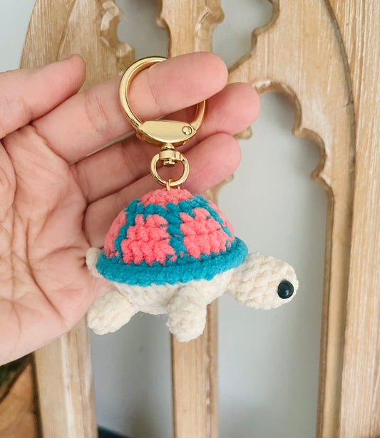Turtle Crochet Keychain