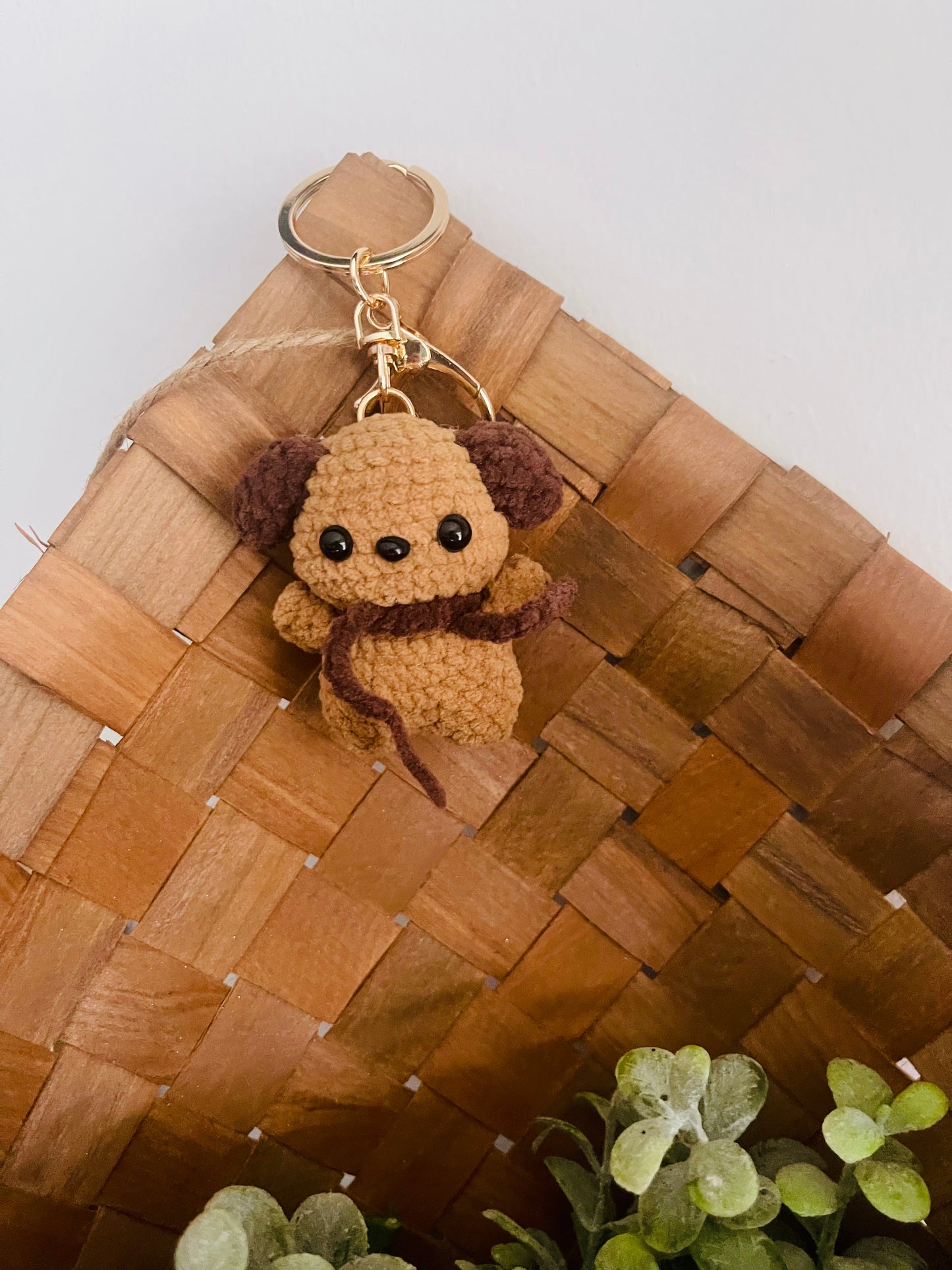 Dog Crochet Keychain