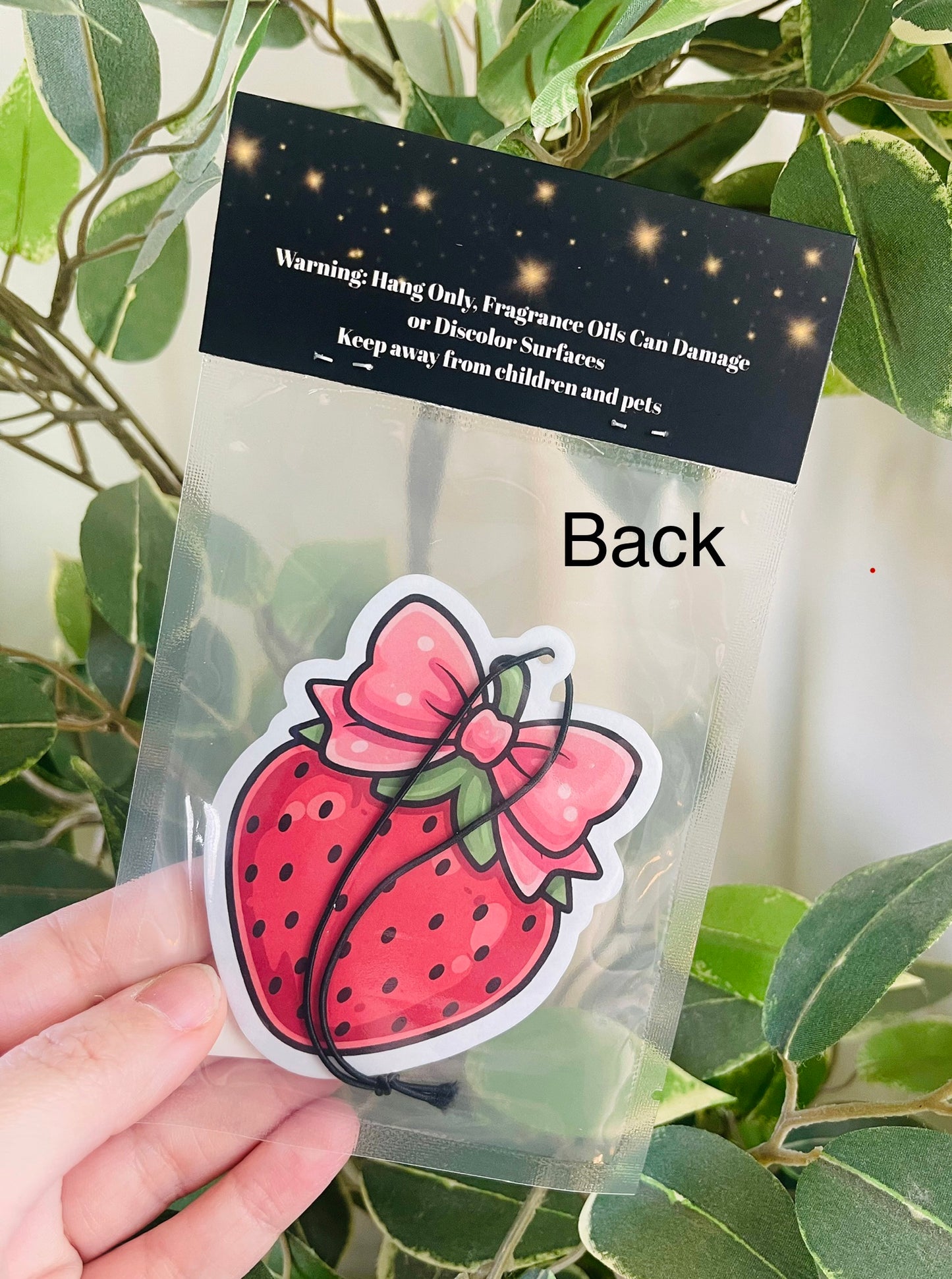 Strawberry with Bow Air Freshener