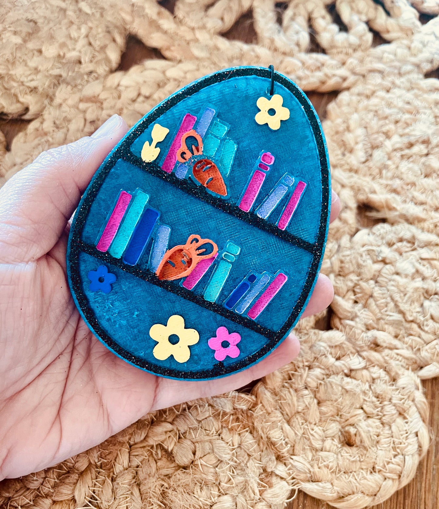 Egg Book Shelf Car Freshie