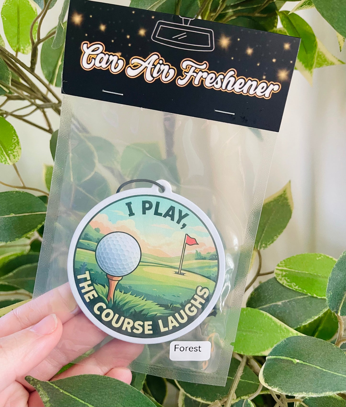 Golf, I Play The Course Laughs Air Freshener