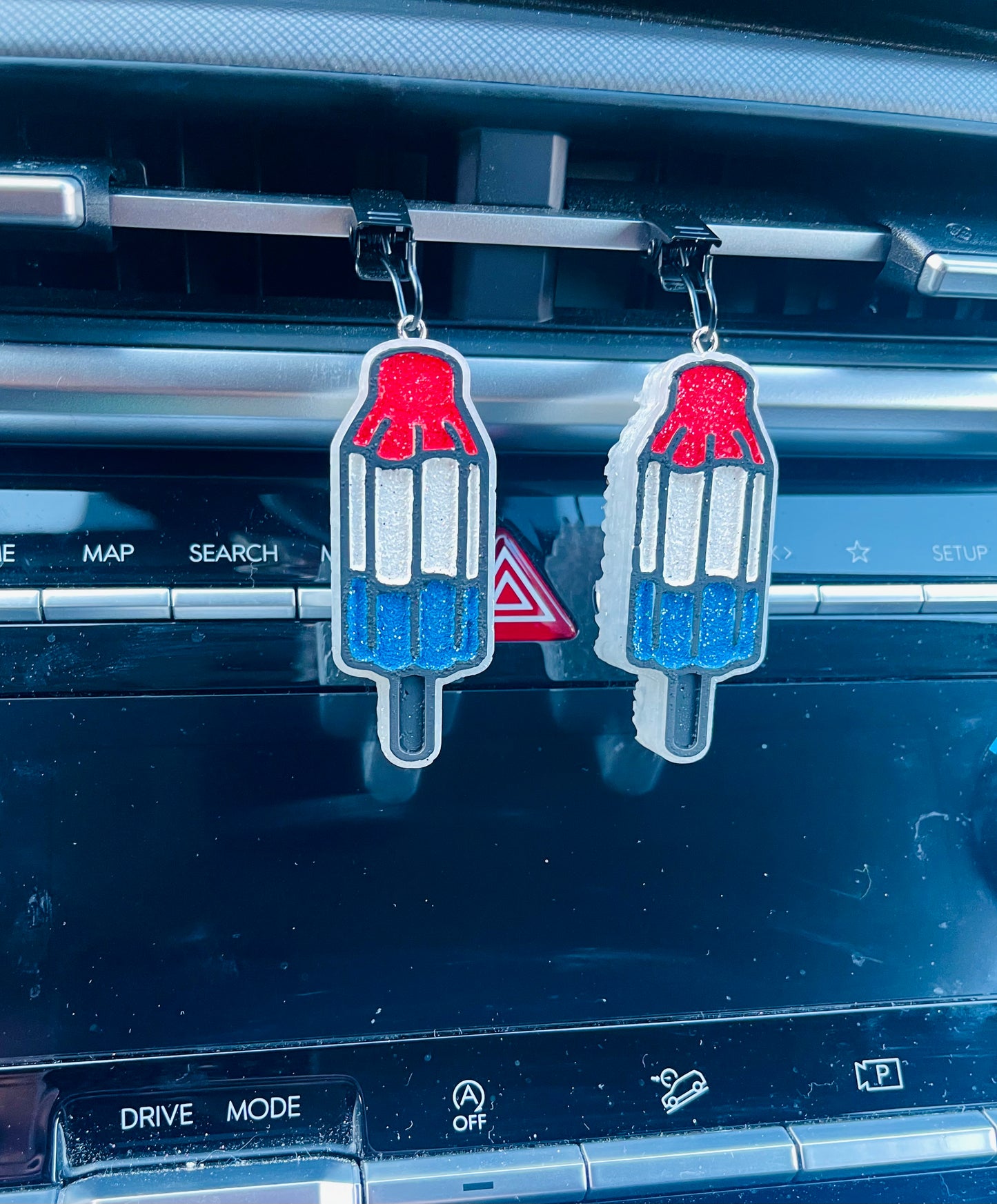 Patriotic Popsicle Vent Car Freshie Set of 2