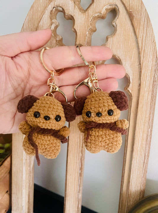 Dog Crochet Keychain