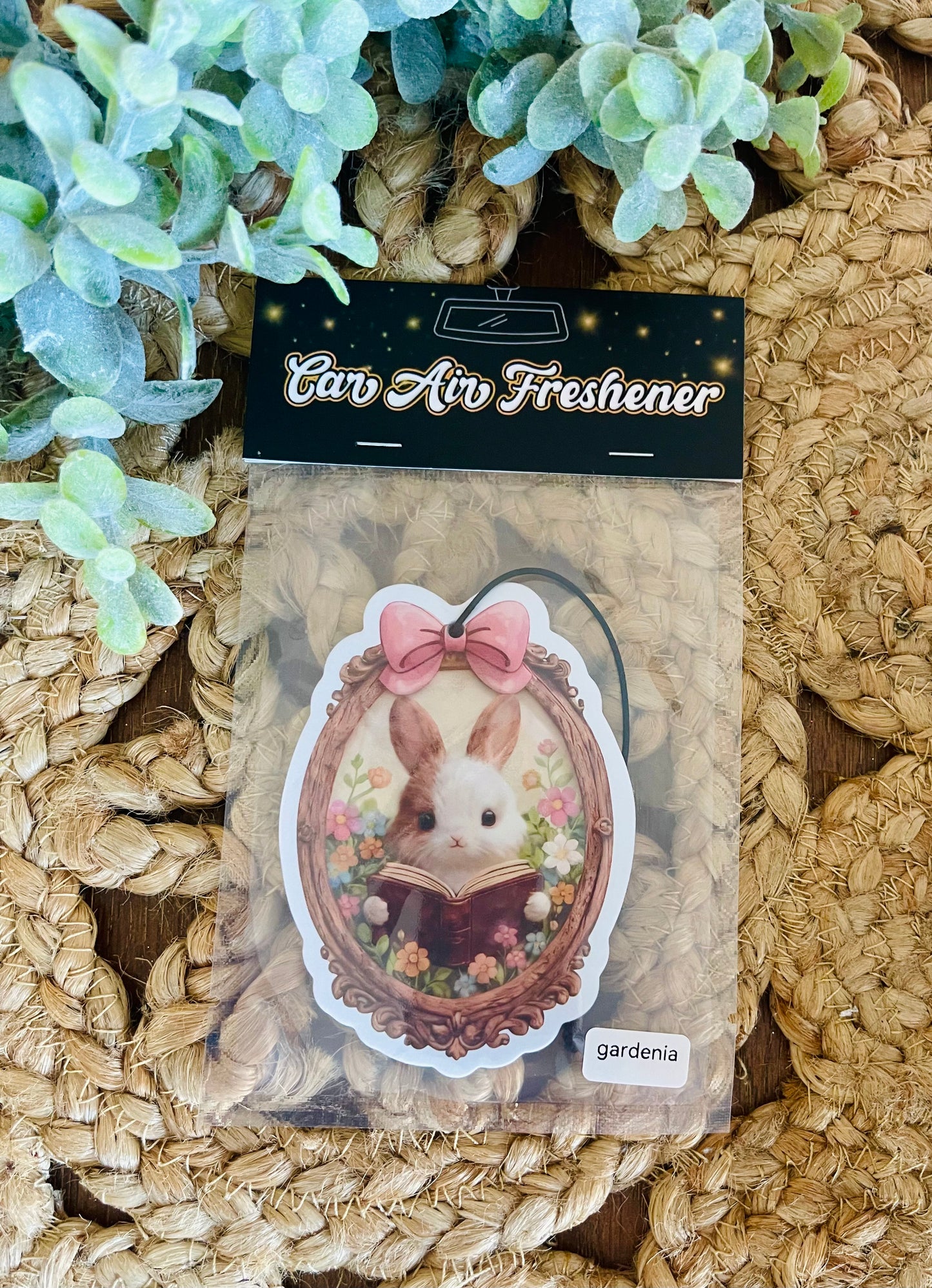 Vintage Bunny Frame Air Freshener