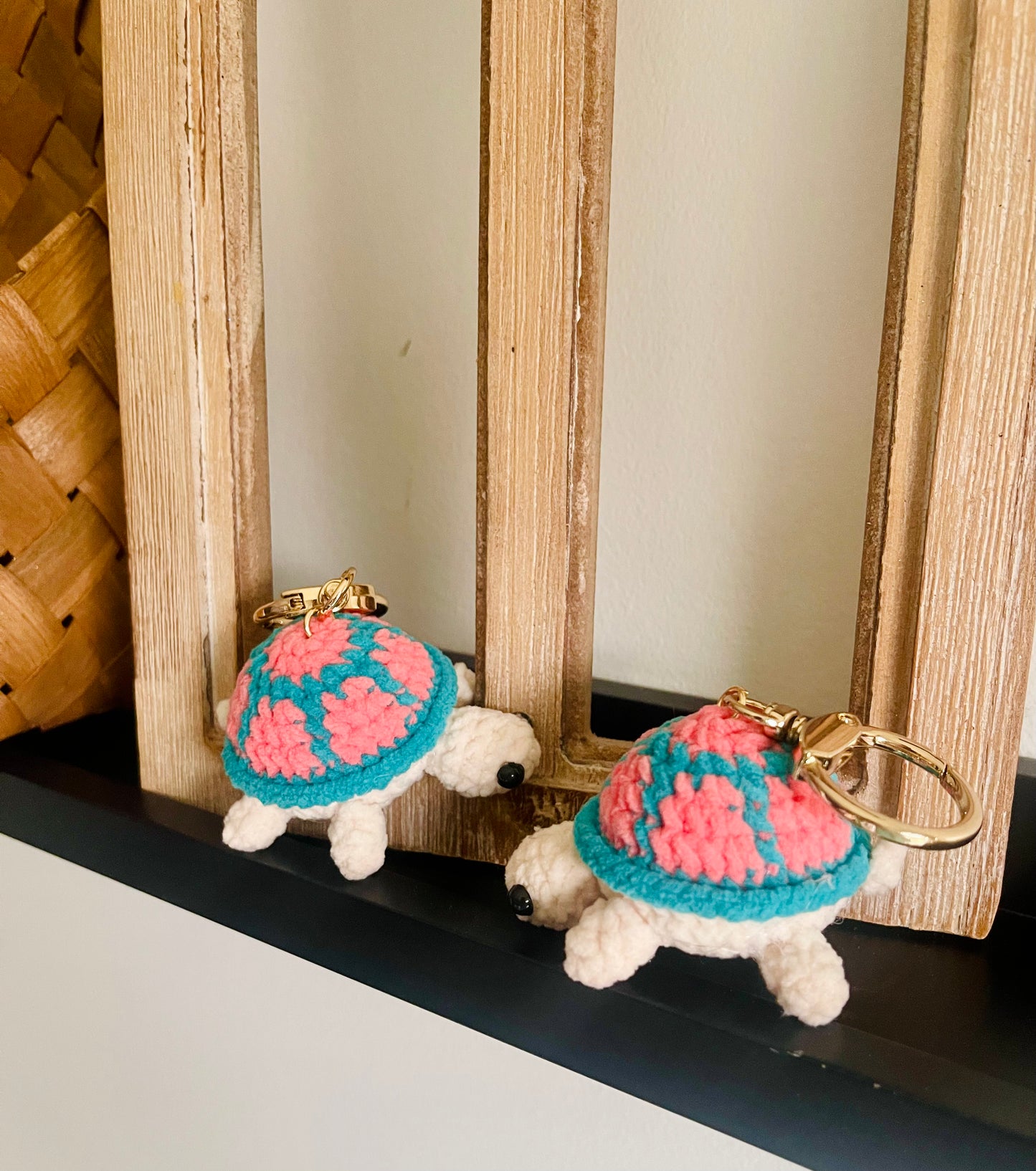 Turtle Crochet Keychain