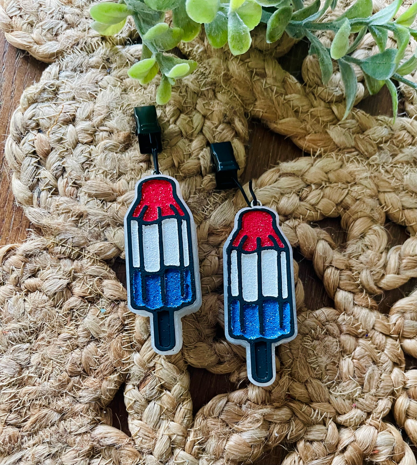 Patriotic Popsicle Vent Car Freshie Set of 2