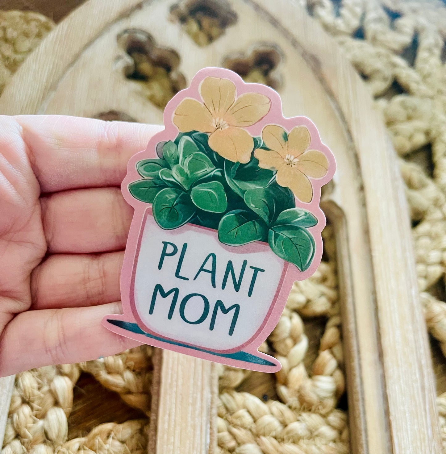 Plant Mom Vinyl Sticker