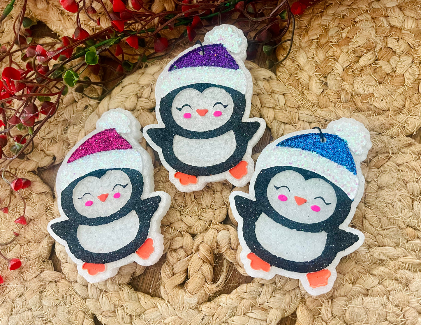 Winter Penguin Car Freshie