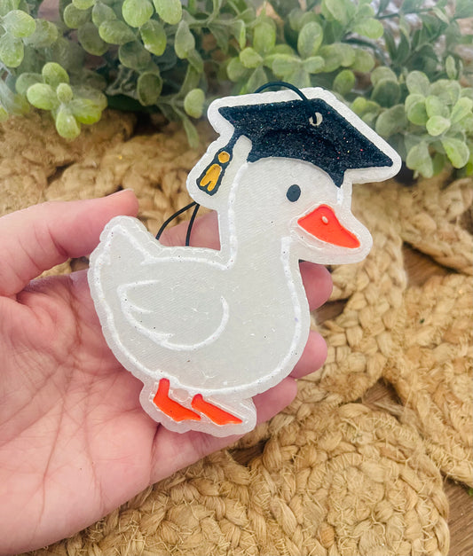 Graduation Goose Car Freshie