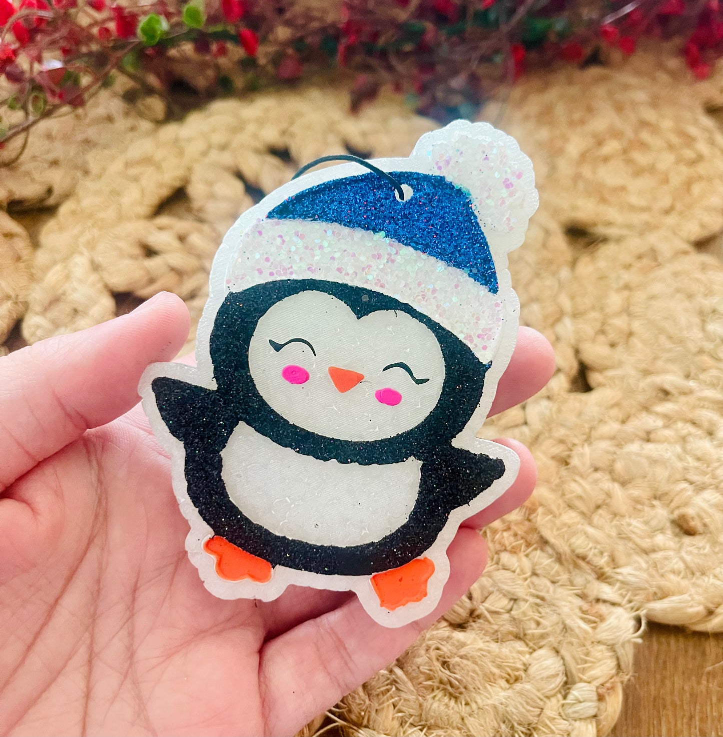 Winter Penguin Car Freshie
