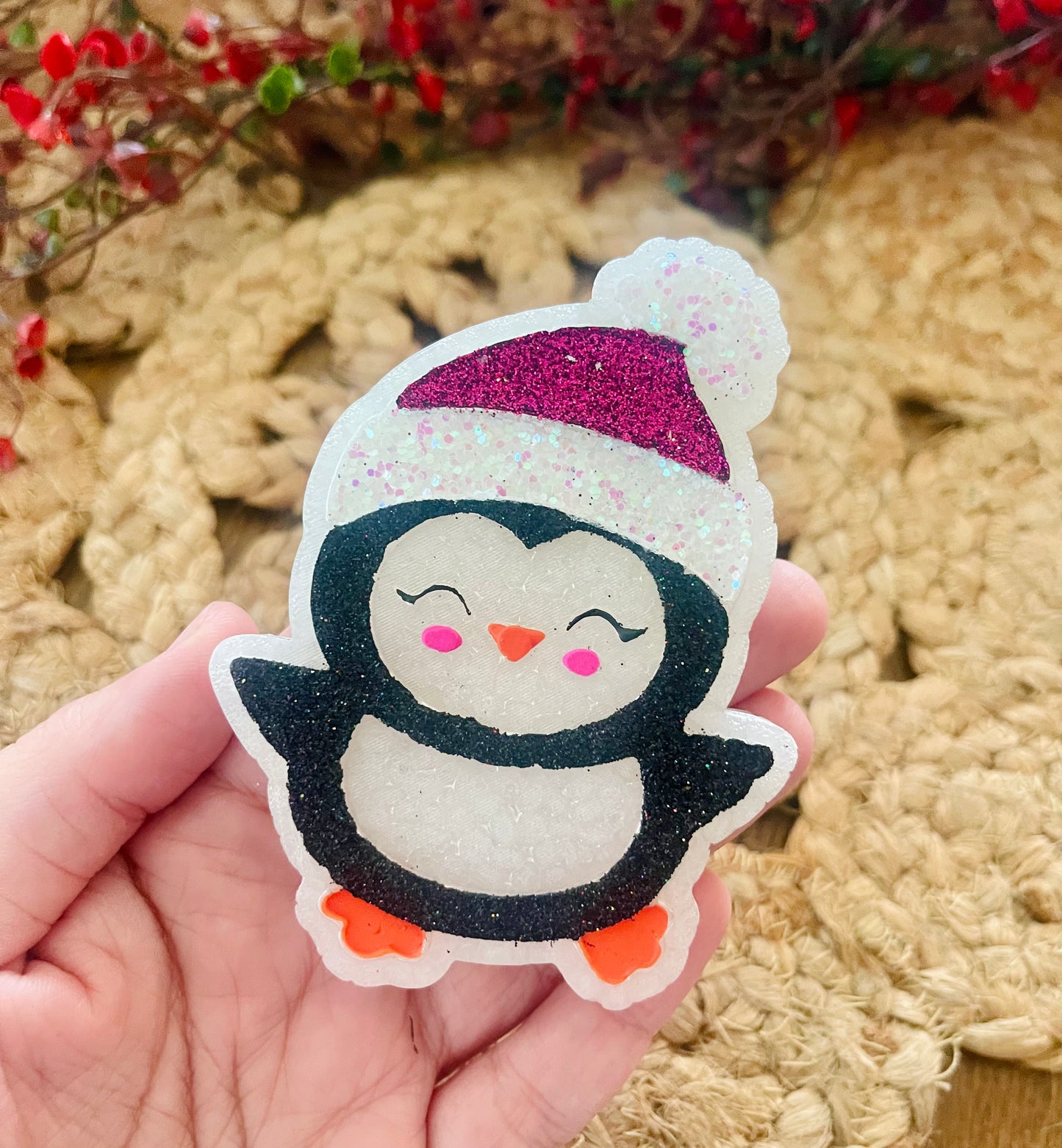 Winter Penguin Car Freshie