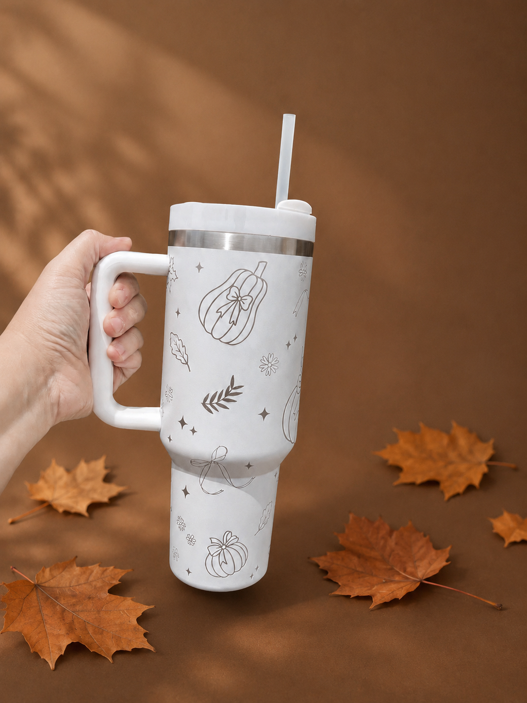 Fall 40oz Laser Engraved Tumbler